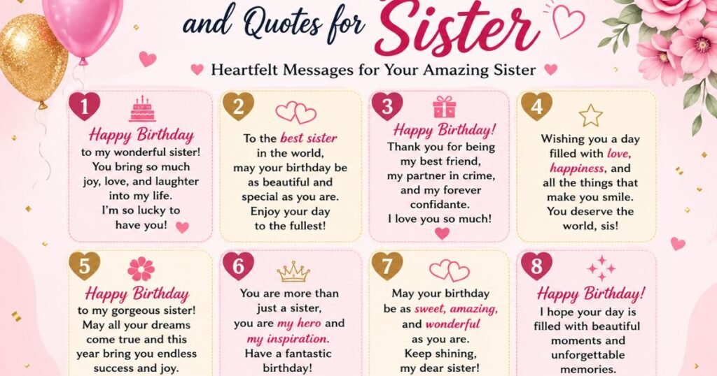 birthday wishes for sister