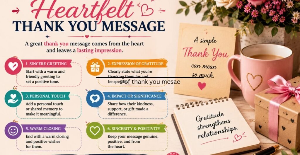 elements of thank message