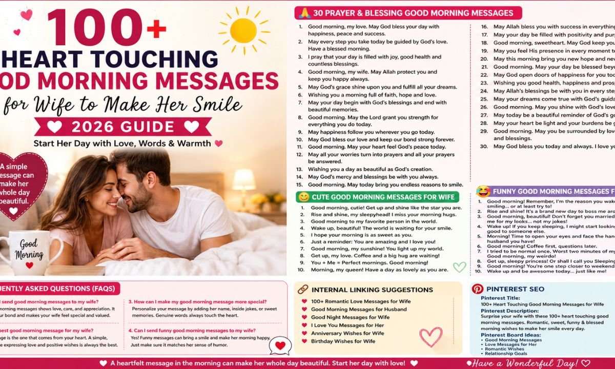 Good Morning Messages for Wife