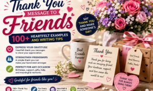 thank you messages tips & examples for friend