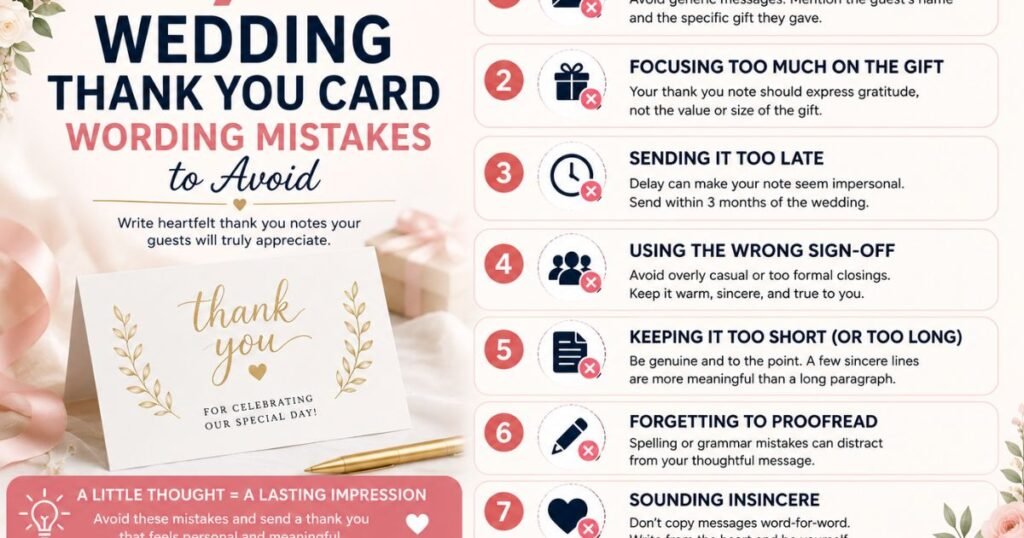 avoid wedding card mistakes