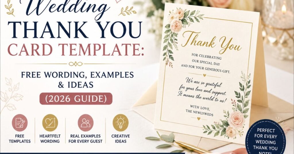 wedding thank you card