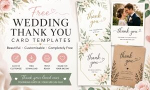 wedding thank you card