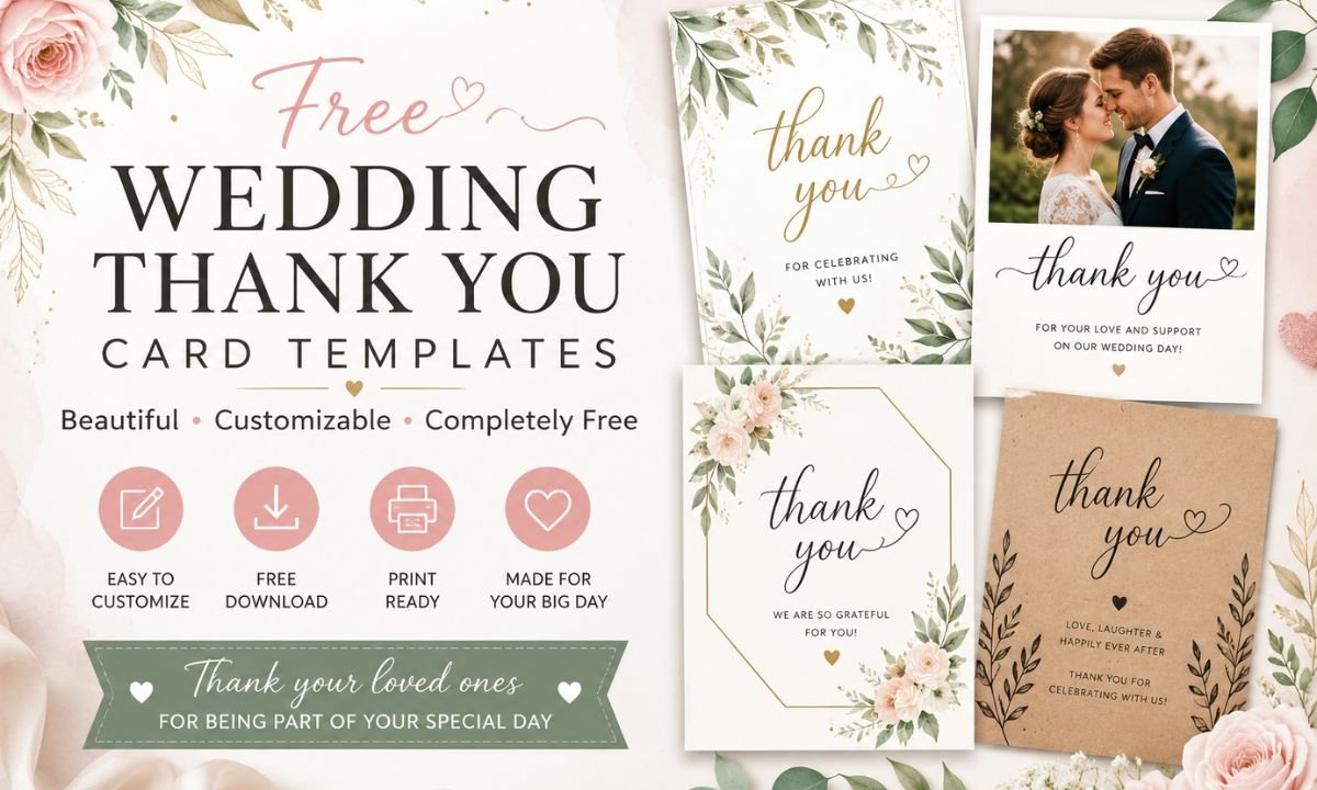 wedding thank you card