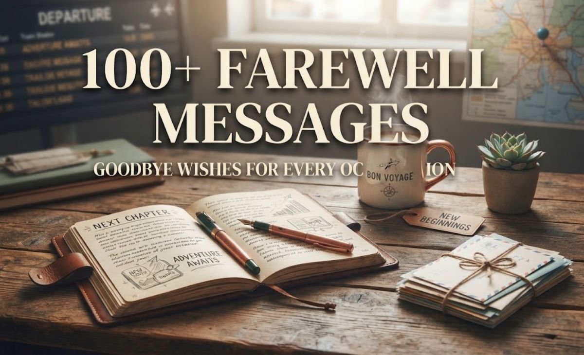 100 farewell wishes & messages