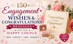 150 engagement wishes & congratulation messages for couple