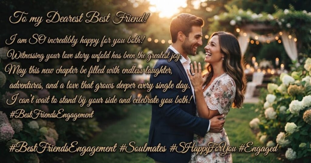 best friend engagement wishes