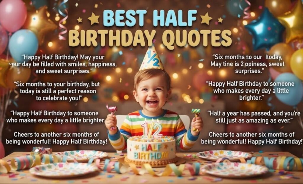 100 best half birthday quotes