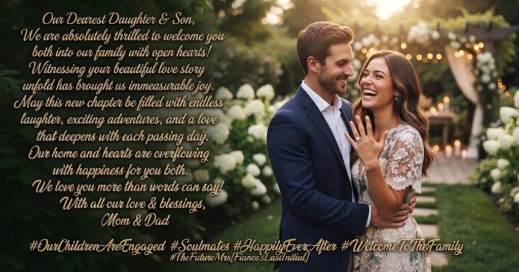 daughter & son engagement wishes