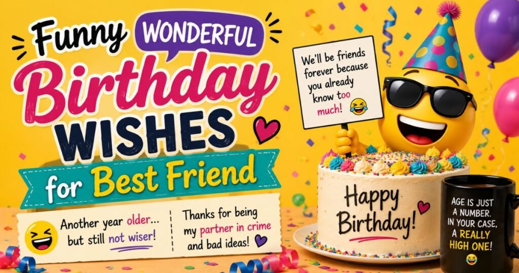 funny birthday wishes for friend