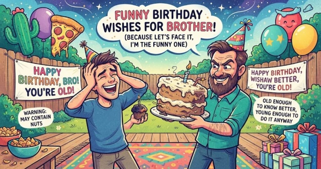funny brother birthday wishes
