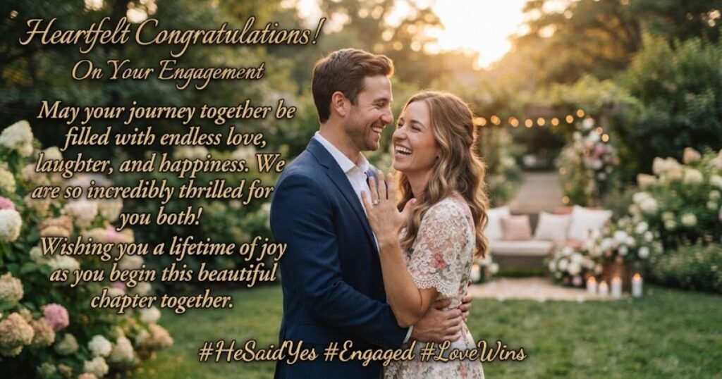 heartfelt congratulation wishes for engagement