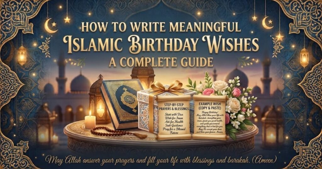 Islamic birthday wishes example