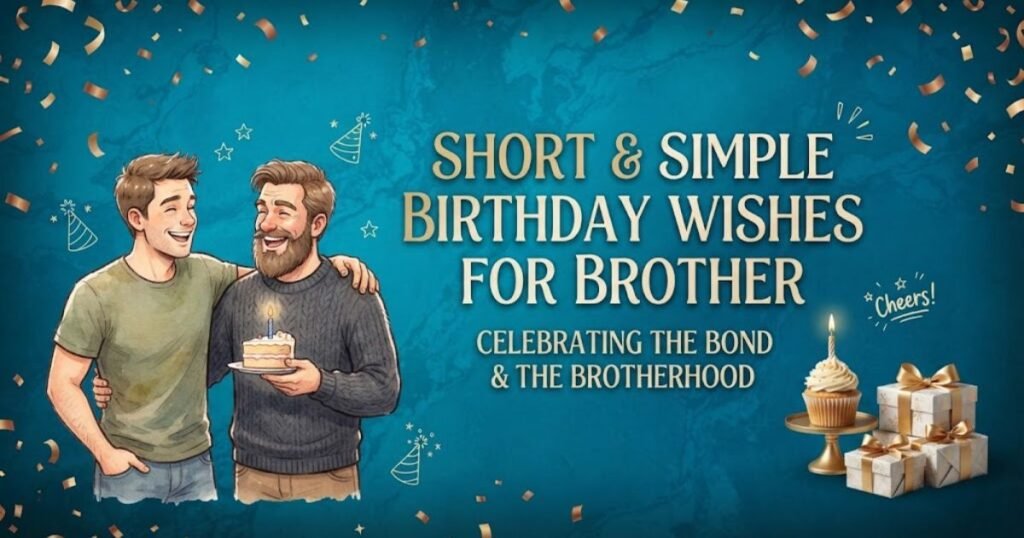 short simple brother birthday wishes
