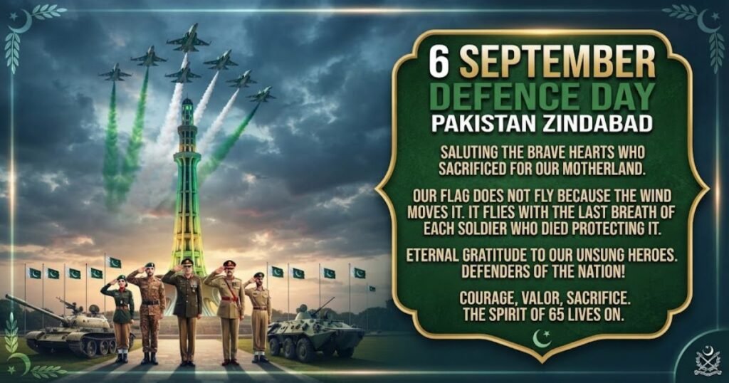 6 September Wishes Defence Patriotic Quotes