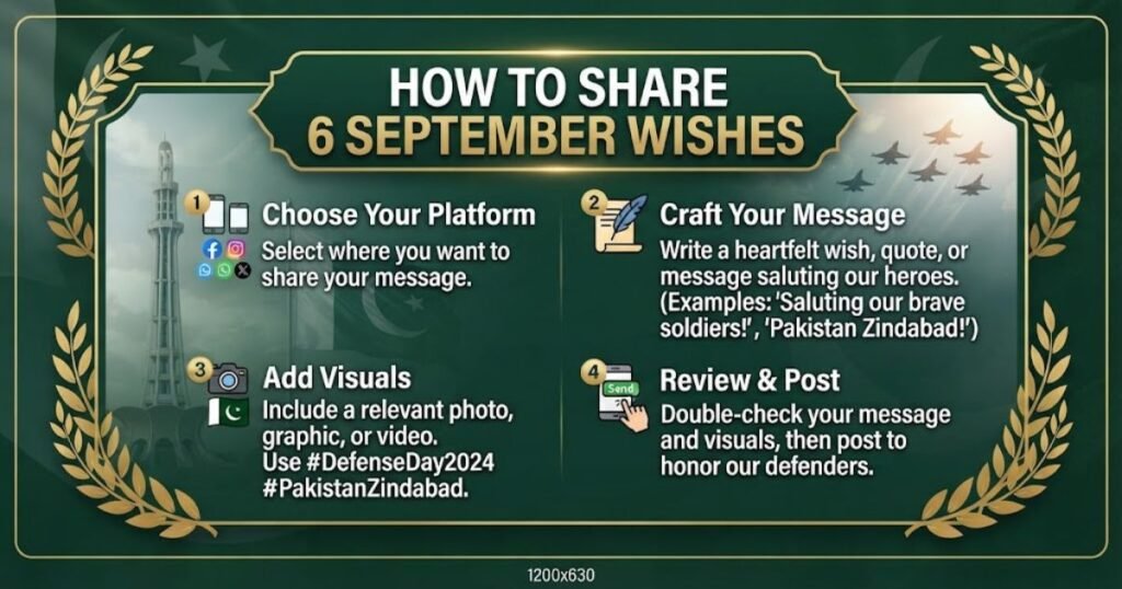 How to Share 6 September Wishes