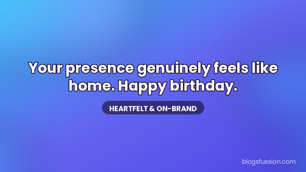 Heartfelt Gen Z happy birthday wishes quote card